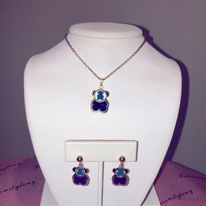 Cute Teddy Bear Jewelry Set